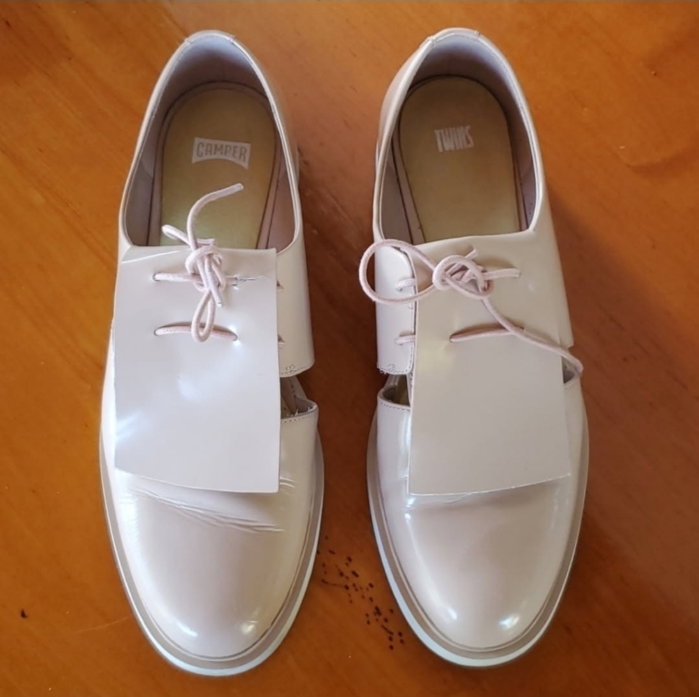 CAMPER Twins Formal Lace-Up Detail Women's Shoes Size 40 EUR